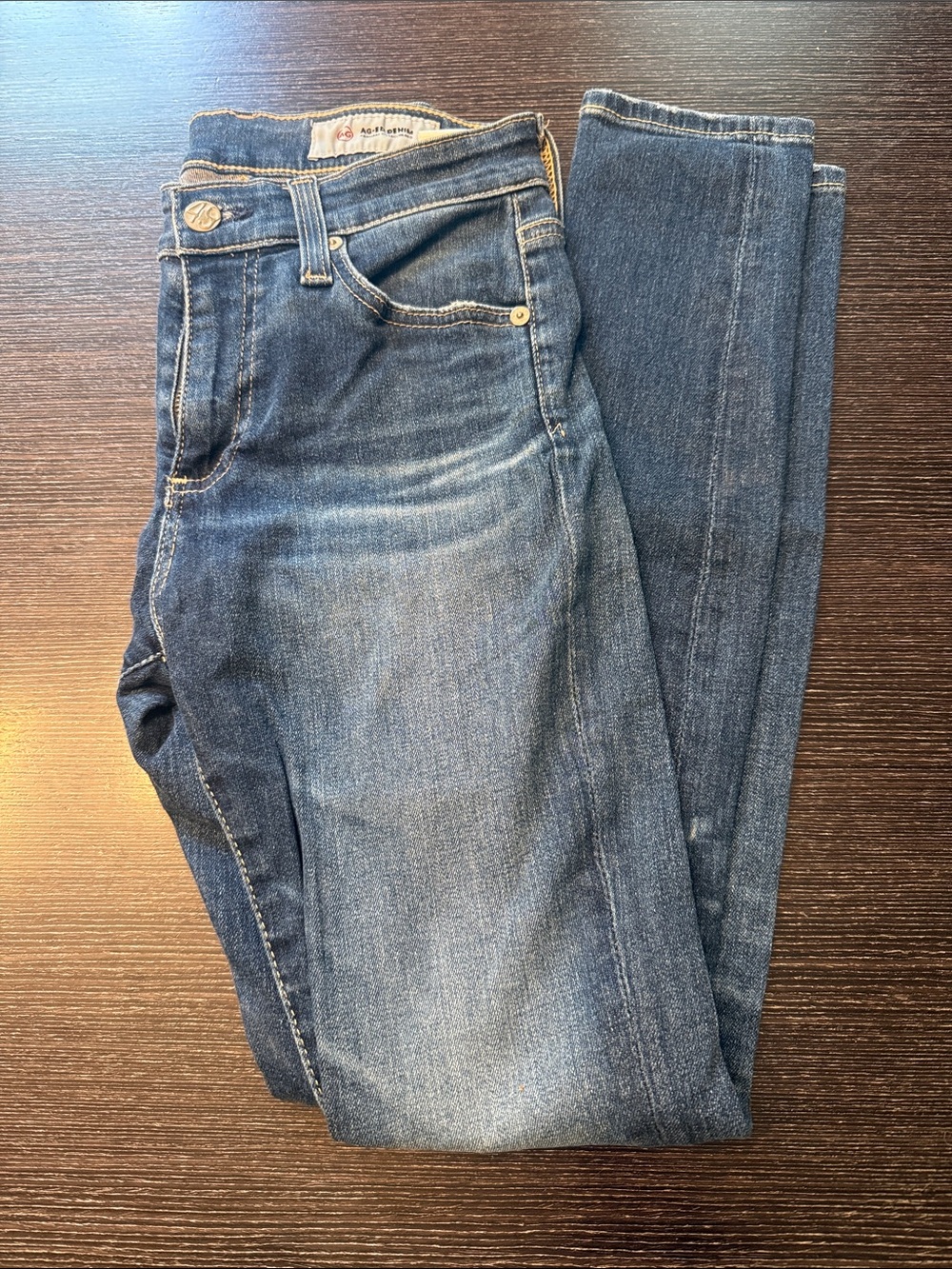 AG Adriano Goldschmied Women's Skinny Jeans in Dark Blue Wash